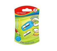 Keyroad 2 Pcs Ergonomic Manual Pencil Sharpener, Mixed Colors