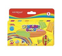Keyroad KR972526 Modelling Clay Plasticine Clay Neon / 6 Pieces of 30 g/for Children/Colour Mix
