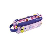 Keyroad Pencil Case School Girls Boys - School Pencil Case for Stationery - School Supplies Pencil Case/Pencil Case for School/Theme: Purple Smile / 21.5 x 9 x 5.5 cm, Purple, 21,5 x 9 x 5,5 cm,