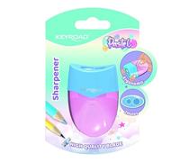 KEYROAD Plastic Sharpener / 8 mm & 11 mm/Ergonomic Shape/for Children, Students and Adults/for Home, Nursery, School and College, Colour Mix: Pastel, Random