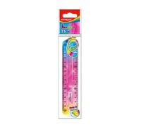 Keyroad Rainbow Flexible Ruler, 15 cm Size