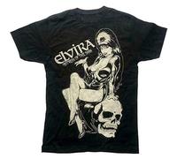 Keyru Kreepsville 666 Elvira T-Shirt Skull Mistress of The Dark Black XL