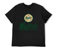 Keyru New Mythos Greek Beer Logo Black White T-Shirt Black XL
