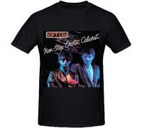 Keyru Soft Cell Non Stop Erotic Cabaret Men's Relaxed Fit Cotton Round Neck T Shirt Black 3XL