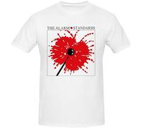 Keyru The Alarm Standards T Shirts for Men Crew Neck White XL