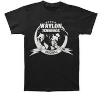 Keyru Waylon Jennings - Mens Outlaw T-Shirt Black M