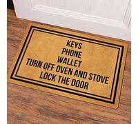 Keys Phone Wallet Turn Off Oven And Stove Lock The Door Front Door Mat Outdoor Mats Funny Doormat Fall Welcome Mats Mats Doormat Cute Bathroom Doormat Shoe Mat Porch 40x60cm