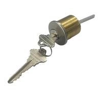 Keys4Less Rim Cylinder SC1 Keyway Satin Chrome | Exit Device Panic Bar Replacement - Detex Von Duprin Sargent - 1 Pack