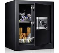 KEYSAFER 53L Large Capacity Security Safe with Combination Lock, Heavy Duty Steel Home Safe for Storing Jewellery, Cash and Documents