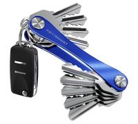 KeySmart - Compact Key Holder and Keychain Organizer (up to 14 Keys, Blue)