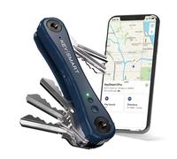 KeySmart iPro Key Finder Locator with Sound - Keychain Key Holder, Apple Find My App Compatible, Key Organizer, Compact Clutter-Free Key Chain Tracker, Tech Gifts for Men (Up to 14 Keys, Blue)