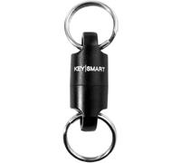 KeySmart MagConnect Black, 1-Pack - Magnetic Key Holder for Purse, Key Chains for Car Keys, Detachable Key Ring Quick Release Keychain for Men - Mens Key Chain Rings Heavy Duty Key Ring