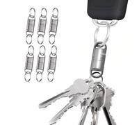 KeySmart MagConnect Pro - Titanium Magnetic Quick Release KeyChain, Detachable Key Ring for Car Keys, Extra Locking Mechanism for Additional Security, Magnet Key Chain Accessory for Men Women (6 Pack)
