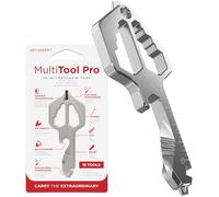 KeySmart Multitool Pro - 18-in-1 Multifunction Key Shaped Tool Pocket Multi-Tool Key Chain Bottle Opener Keychain, Key Multitool Keychain for Men Gift, EDC Gear Keychain, Stainless Steel, 1 Pack