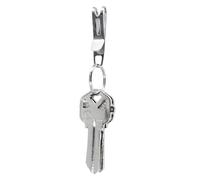 KeySmart Nano Clip - Pocket Clip Key Ring Holder - Secure Your Key Chain, Eliminates Pocket Bulge (Stainless Steel, 1 Pack)