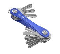 KeySmart Original Key Holder - Compact Key Organizer for Key Chain, Minimalist Clutter-Free EDC Keychains Key Ring, Blue, 14 Keys