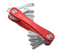 KeySmart Rugged Keychain Multitool Key Holder, Up to 14 Keys | Key Organizer for EDC. Expandable, Durable Build, Reduces Key Chain Bulk & Jingle, Pocket Clip & Bottle Opener Included