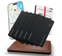 KeySmart SmartCard Lite 2 Year Battery Wallet Tracker for iPhone | Compatible with Apple Find My App, Long-Lasting Single-Use 2-year Battery Life, Slim Tracking Card, 5 Pack