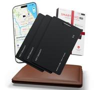 KeySmart SmartCard Lite 2 Year Battery Wallet Tracker for iPhone | Compatible with Apple Find My App, Long-Lasting Single-Use 2-year Battery Life, Slim Tracking Card, 3 Pack