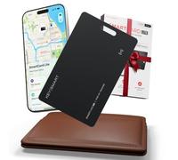KeySmart SmartCard Lite 2 Year Battery Wallet Tracker for iPhone | Compatible with Apple Find My App, Long-Lasting Single-Use 2-year Battery Life, Slim Tracking Card