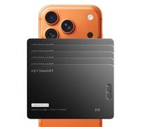 KeySmart SmartCard Lite Wallet Tracker Card-Works with Apple Find My, Ultra-Thin Bluetooth Tracker for Wallet, Passport & Luggage Tag, Waterproof Smart Tracking Card with 2-Year Battery-Black, 5 Pack