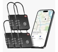 KeySmart SmartLock Tracking Luggage Locks TSA Approved-Compatible with Apple Find My App, Bluetooth GPS Tracker, Replaceable Non-Rechargeable Battery, Lock Your Suitcases and Keep Track of It (5 Pack)