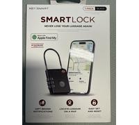 KeySmart SmartLock Tracking Luggage Locks TSA Approved-Compatible with Apple Find My App, Bluetooth GPS Tracker, Replaceable Non-Rechargeable Battery, Lock Your Suitcases and Keep Track of It (1 Pack)