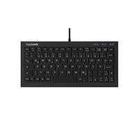 KeySonic ACK-3401U Extra Small Keyboard, USB Cable (2 m), Full Key Circumference, SoftSkin