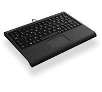 KeySonic ACK-3410 (ESP) Super Mini Keyboard, Smart Touchpad, USB, Black, Wired, USB, Membr (ACK-3410 (ESP)) (4250078170754)
