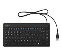 Keysonic KSK-3230IN (US) USB keyboard US-English,QWERTY Black Silicone membrane,