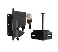 Keystone Advantage - One Sided Lockable Latch - Keyed Alike - Black