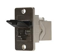 Keystone Cat5e Shielded FTP Pass Through RJ45 Panel Mount Coupler Adapter