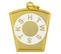 Keystone Masonic Pendant - [Gold][1 1/4'' Tall], Metal