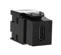 Keystone USB 3.1 Type C Gen2 Female to Female Coupler Adapter Black