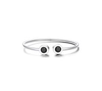 KeyStyle Stainless Steel Birthstone Bracelets for Women,Jan - Dec Birthday Cuff Bracelet fit Wrist from 6.7"-7.6",14K Gold Plated Bangle Bracelets Come with Box, 6.7", Metal, Cubic Zirconia