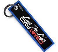KEYTAILS Keychains, Premium Quality Key Tag for Inspirational, Fitness, Motivational [Live The Life You Love]