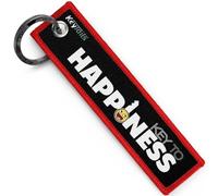 KEYTAILS Keychains, Premium Quality Key Tag for Motorcycle, Car, Scooter, ATV, UTV [Key to Happiness]