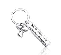 Keytells Sympathy Keychain Those We Love Don't Go Away They Walk Beside Us Everyday Loss Of Loved One keyhcian Size: Regular