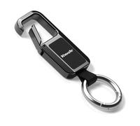 KeyTrack Pro Keychain with Smart Tracker, Men's Keychain Works with Find My App, Heavy Duty Car Key Chains Fob Carabiner, Key Finder GPS Tracker