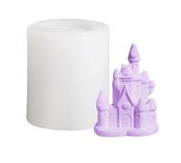 Keyubria 3D Castle Mold - Flexible Easy Release Reusable Mould,Fairy Castle Candle Mold | for School Project Beginners Professionals Studio Family Gathering
