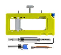 Keyubria Door Hinge Router Jig | Door Hinge Installation Mortiser - Adjustable Heavy Duty Jig for 3 to 5 Inch Length Residential Shower Exterior Woodworking Interior Cabinet