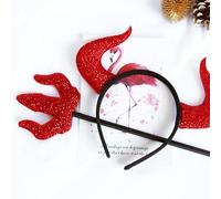 Keyubria Halloween Headband red devils Horns, red devils Horns And Devil Fork Devil Set, Devil Horns Headwear, Halloween Costume Photo Props, Halloween Devil Ears Headband For Costume Decoration