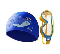 Keyubria Kids Swim Goggles | Swim Hat - Adjustable Anti-Fog Goggles Toddler Youth Training Swimming Cap for Kids Beach Pool Snorkeling