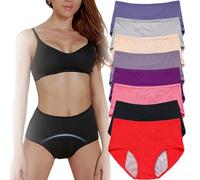 KEYULI 8PCS Comfyguard Leak-Proof Panties Pelvic Floor Support Underwear Washable Incontinence Pants (8 Pcs, 5XL)