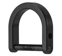KeyUnity KA17 Titanium D Ring Key Shackle, U Shape Key Ring Horseshoe Clasp for Car Fob, DIY Leather Key Organizer Keychain,for Carabiners and DIY Accessories for Men & Women (L) Black