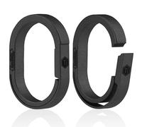 KeyUnity KA31Titanium Carabiner Keychain, Key Ring Clips, Keyring, Key Chains For Men, Titanium Keyring, EDC Mini Oval Split Key Ring with Quick Release,Key Organizer for Men & Women(2L)