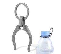 KeyUnity KA61 Titanium Bottle Holder, Universal 35mm Wide Mouth Bottle Hook Clip with Key Ring, Quick Water Access, Lightweight & Portable, for Outdoor Activities Camping Hiking Traveling or Daily Use