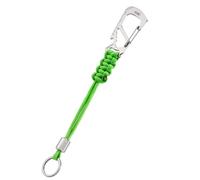 KeyUnity KC04 Paracord Lanyard Braided with Carabiner Clip, Multitool Keychain with Bottle Opener & Ruler,Stainless Steel Key Organizer for Outdoor, EDC, Hiking, Camping and Daily Use(Green)