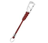 KeyUnity KC04 Paracord Lanyard Braided with Carabiner Clip, Multitool Keychain with Bottle Opener & Ruler,Stainless Steel Key Organizer for Outdoor, EDC, Hiking, Camping and Daily Use(Fox Dot)