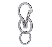 KeyUnity Keyring Clip with Key Rings, Metal Carabiner Keychain Clip, Edc Quick Release Key Holder Organizer,Keyrings For Men & Women, Portable Belt Key Chain,for Outdoor Activities (1 Pack)